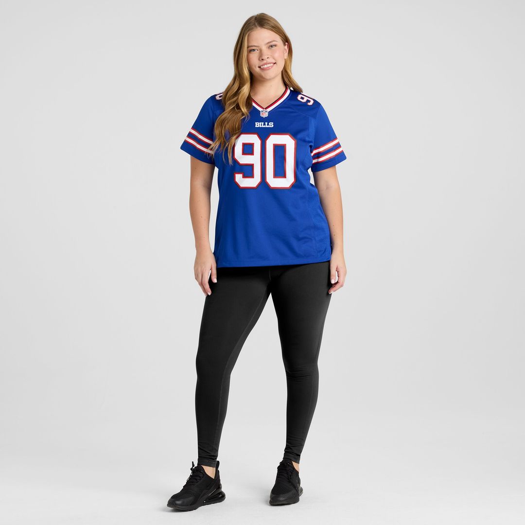 DeWayne Carter Buffalo Bills Women's Game Jersey - Royal
