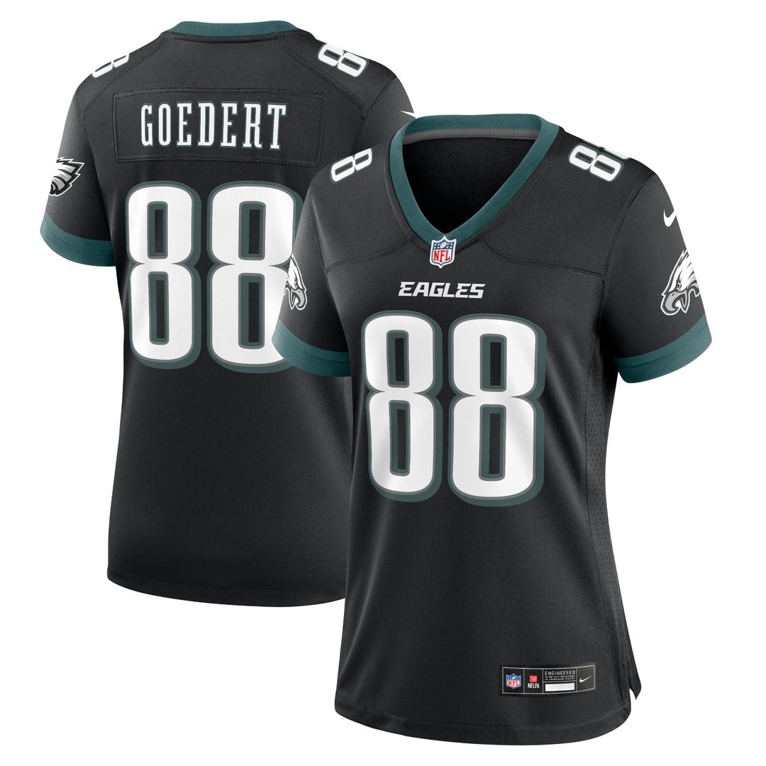 Dallas Goedert Philadelphia Eagles Women's Alternate Game Jersey - Black