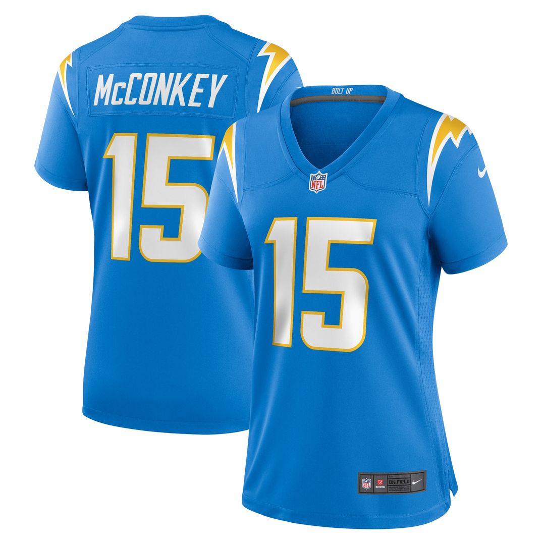 Ladd McConkey Los Angeles Chargers Women's Alternate Super Chargers Game Jersey - Navy