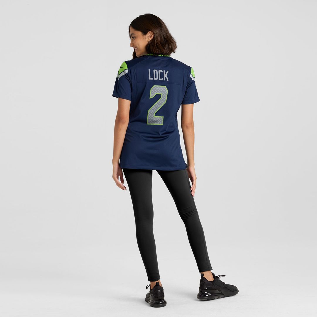 Drew Lock Seattle Seahawks Women's Team Game Jersey - College Navy