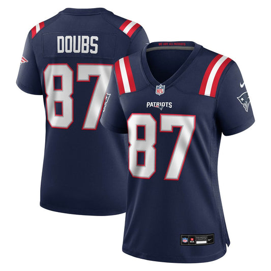 Romeo Doubs New England Patriots Women's Game Jersey - Navy