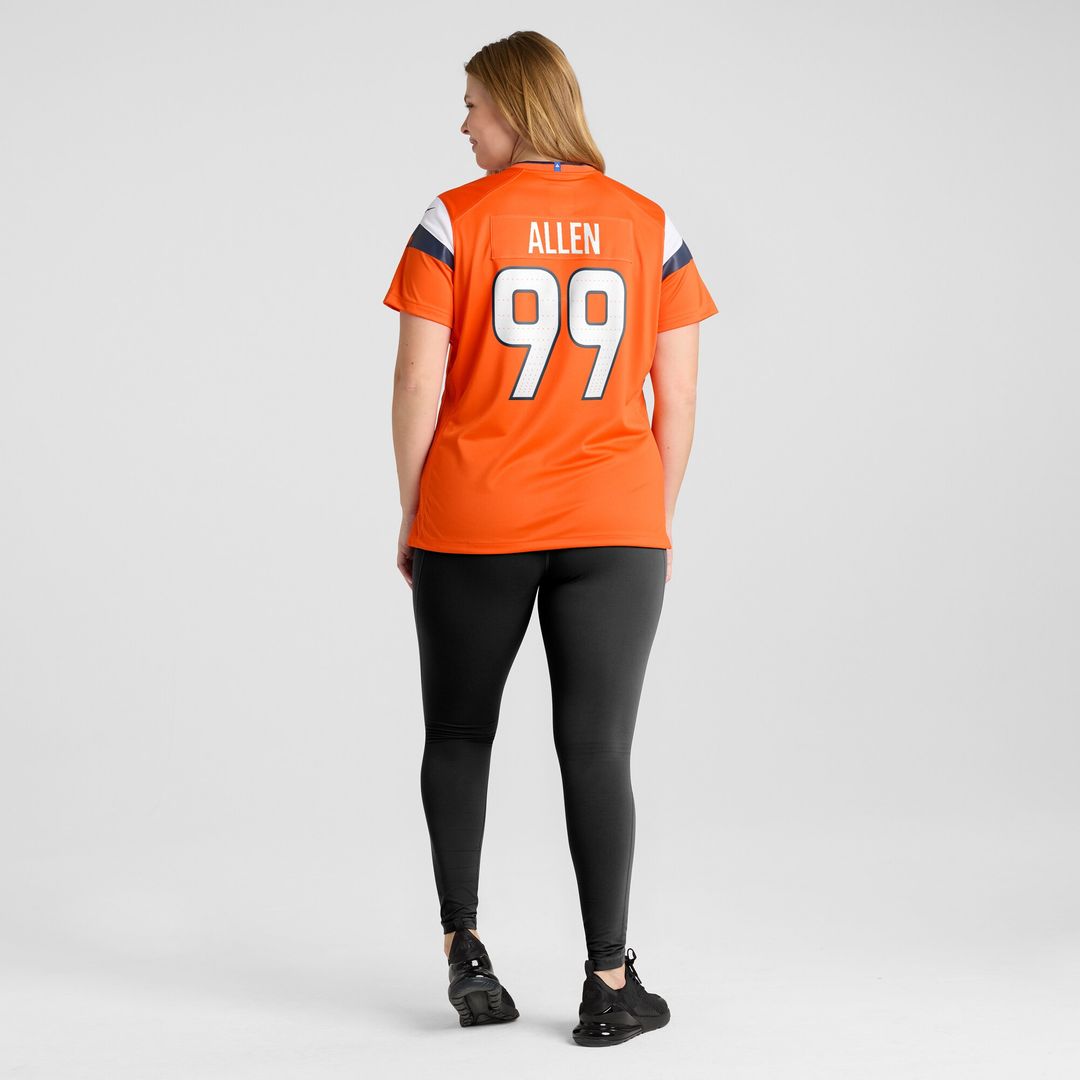 Zach Allen Denver Broncos Women's Team Game Jersey - Orange
