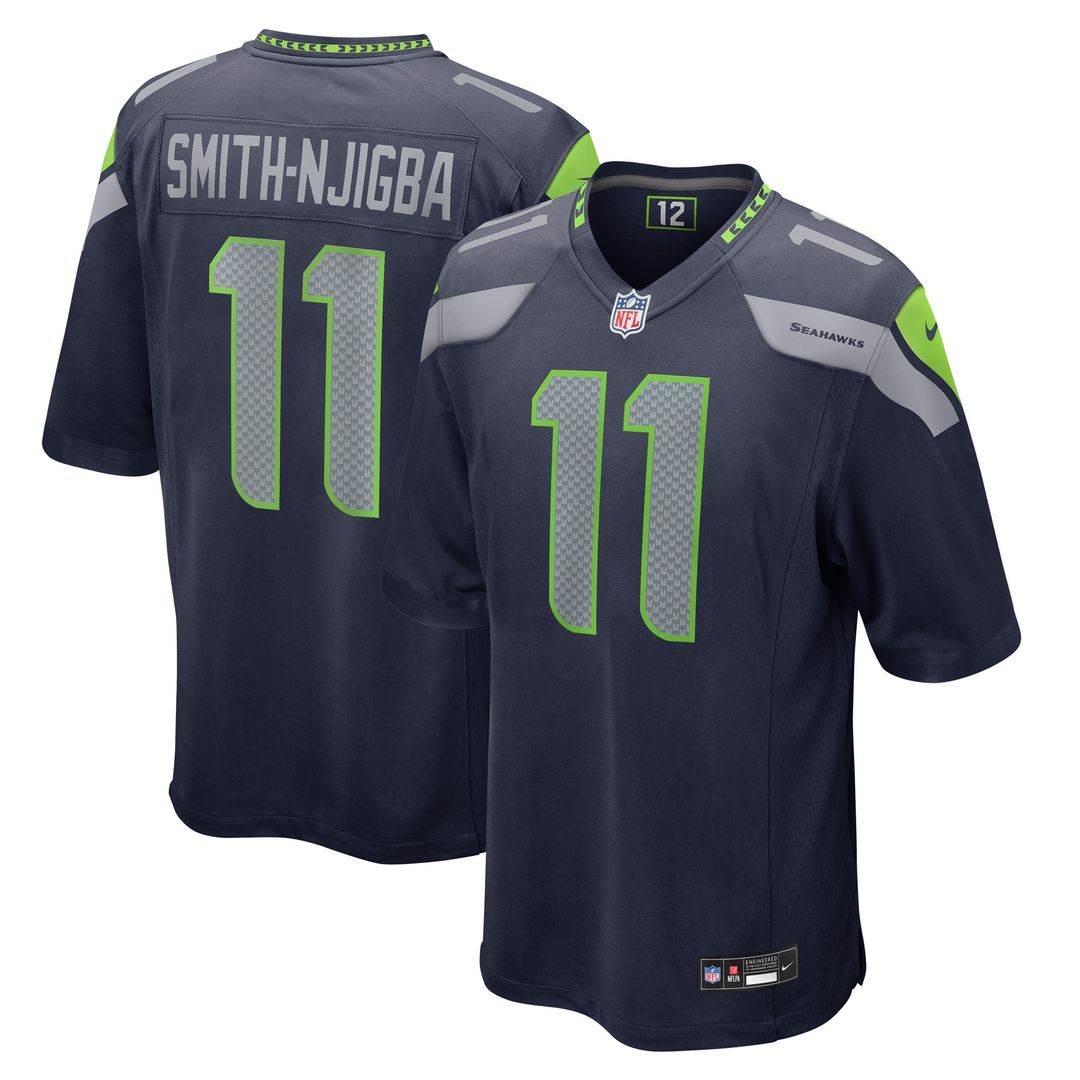 Jaxon Smith-Njigba Seattle Seahawks Throwback Player Game Jersey - Royal