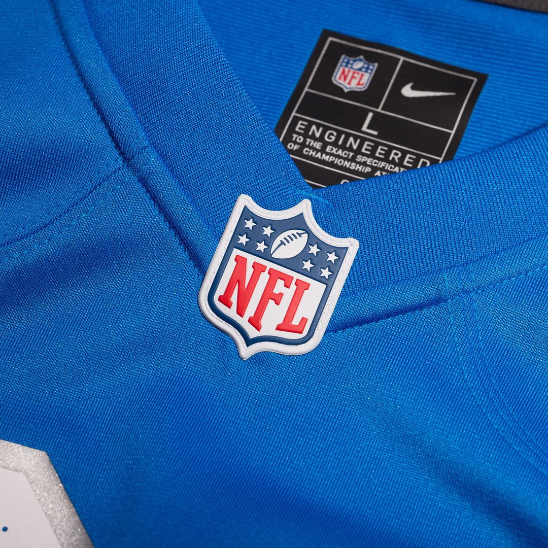 Graham Glasgow Detroit Lions Team Game Jersey - Blue