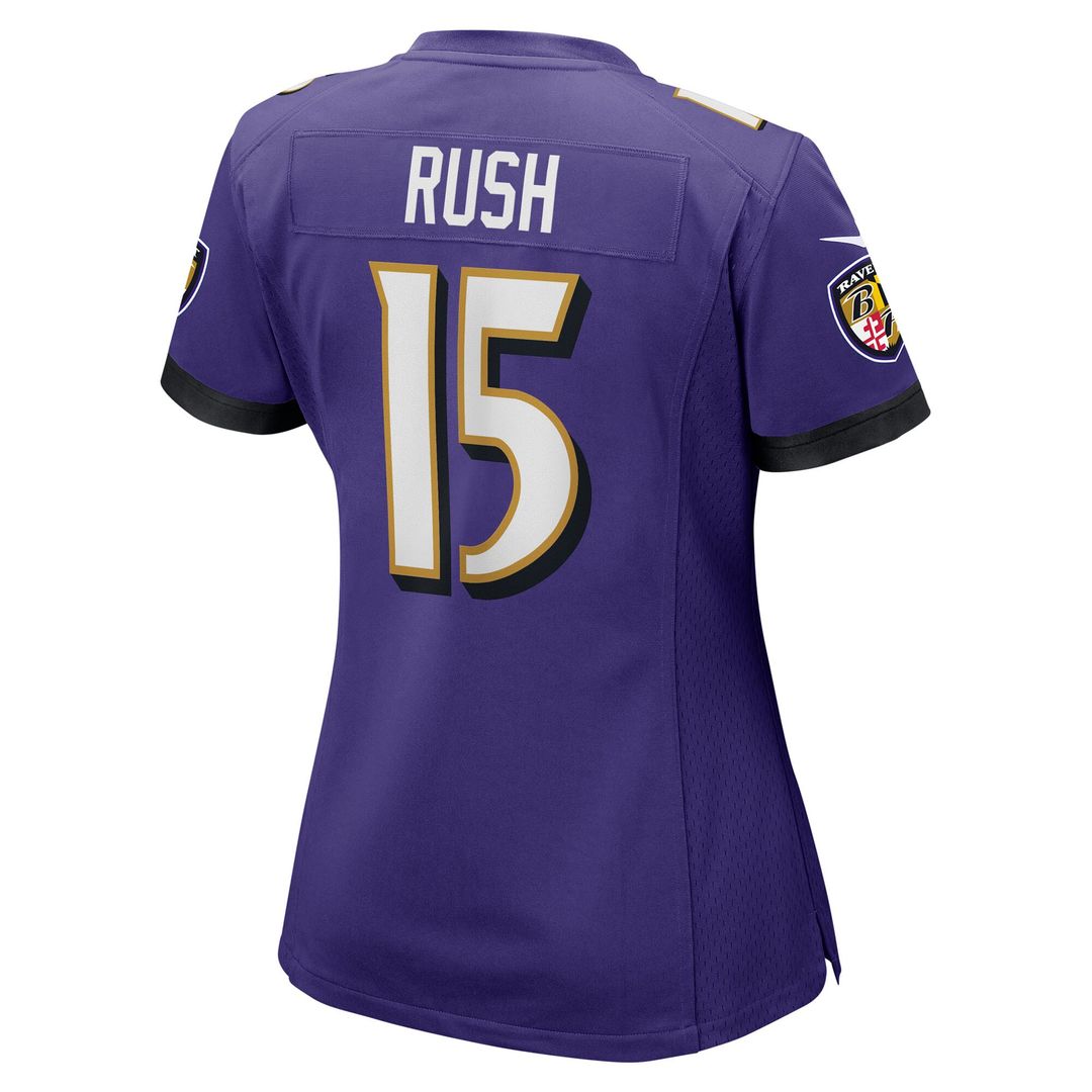 Cooper Rush Baltimore Ravens Women's Team Game Jersey - Purple