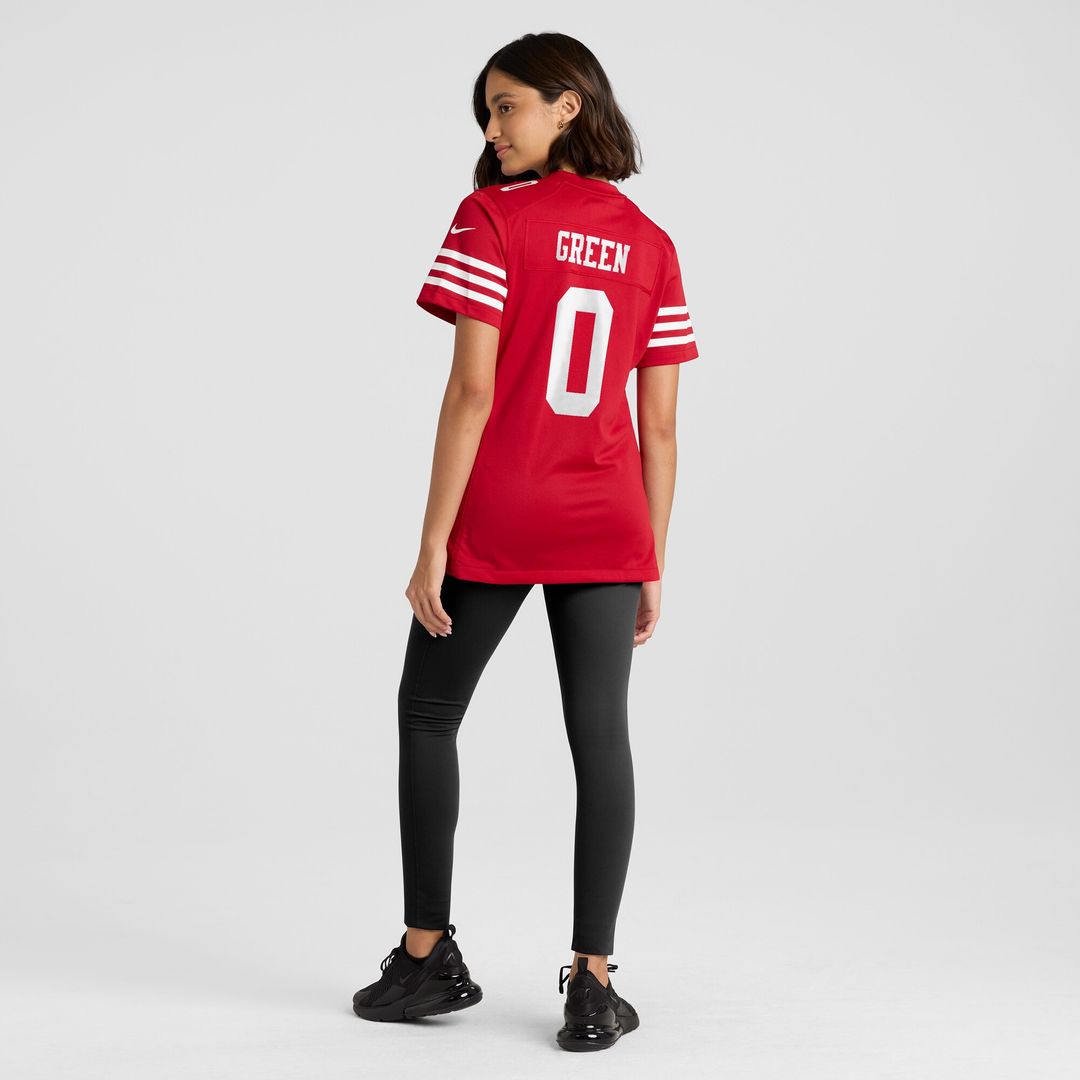Renardo Green San Francisco 49ers Women's Team Game Jersey - Scarlet