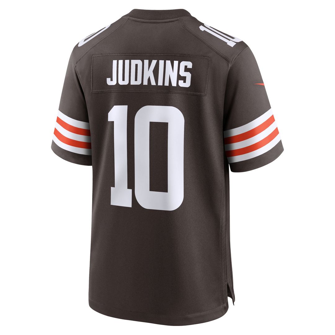 Quinshon Judkins Cleveland Browns 2025 Draft Game Jersey - Brown