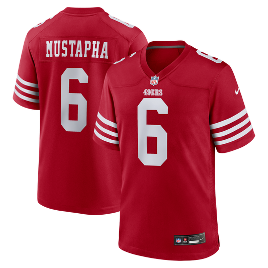 Malik Mustapha San Francisco 49ers Game Jersey - Scarlet