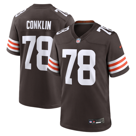 Jack Conklin Cleveland Browns Game Player Jersey - Brown