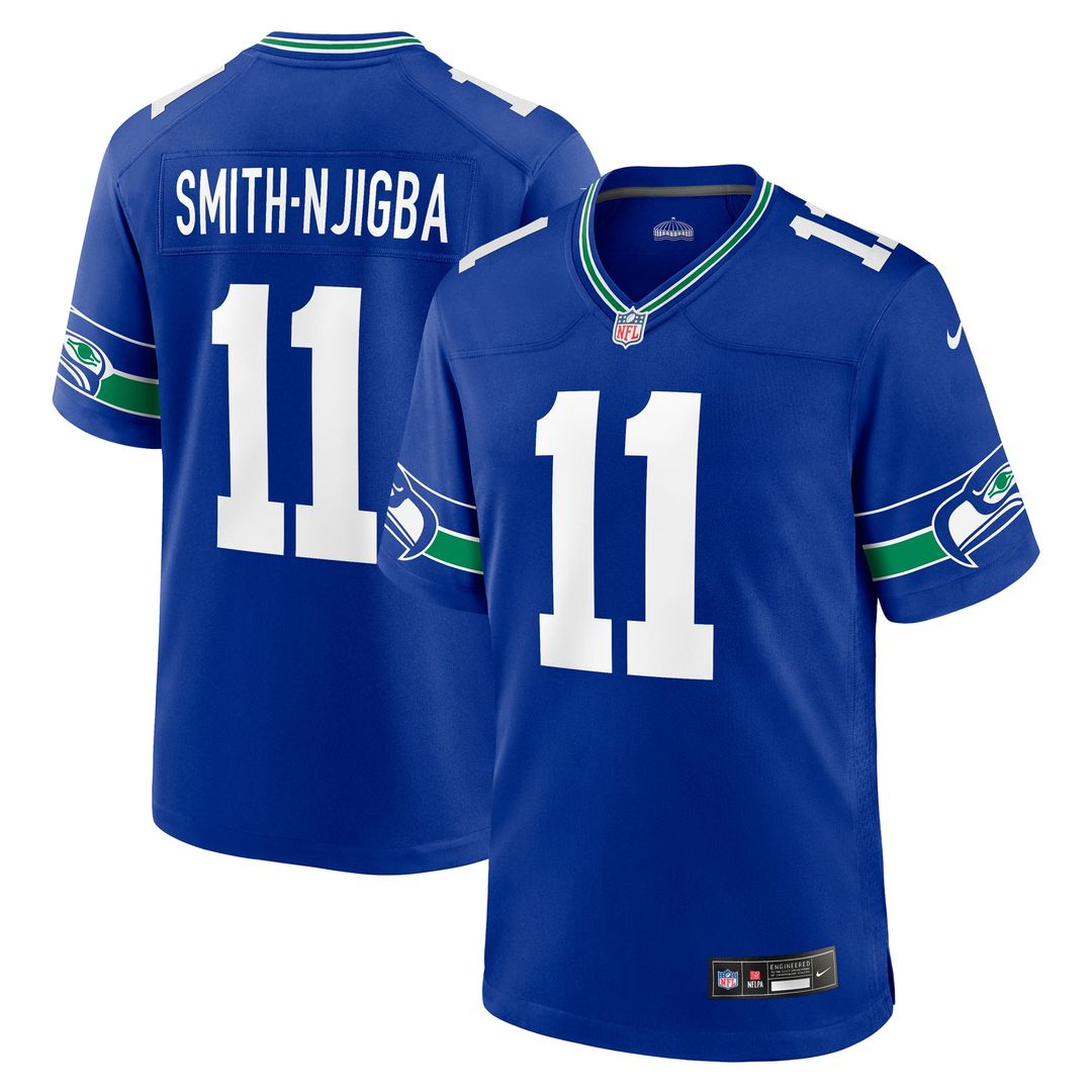 Jaxon Smith-Njigba Seattle Seahawks Game Jersey - College Navy