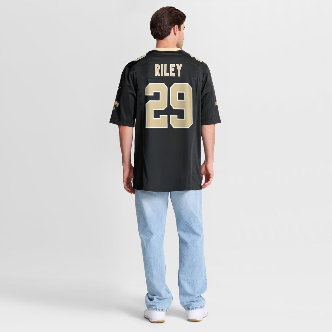 Quincy Riley New Orleans Saints Team Game Jersey - Black