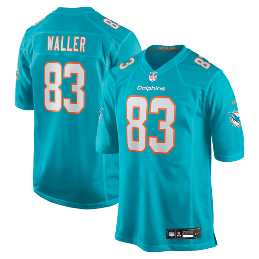 Darren Waller Miami Dolphins Team Game Jersey - Aqua