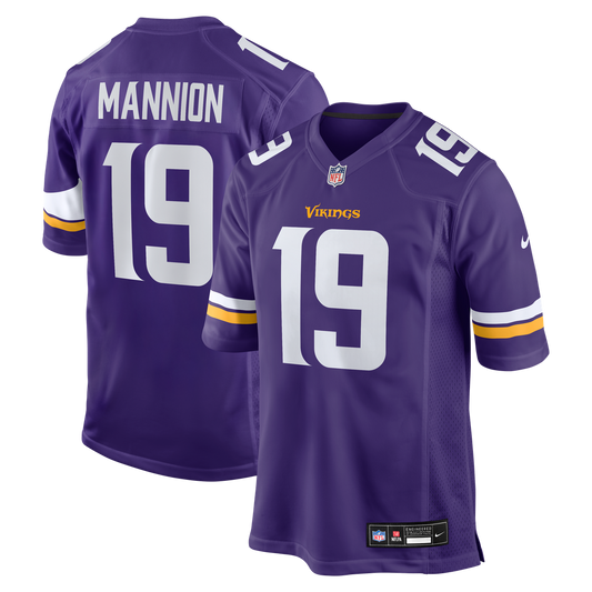 Sean Mannion Minnesota Vikings Game Jersey - Purple