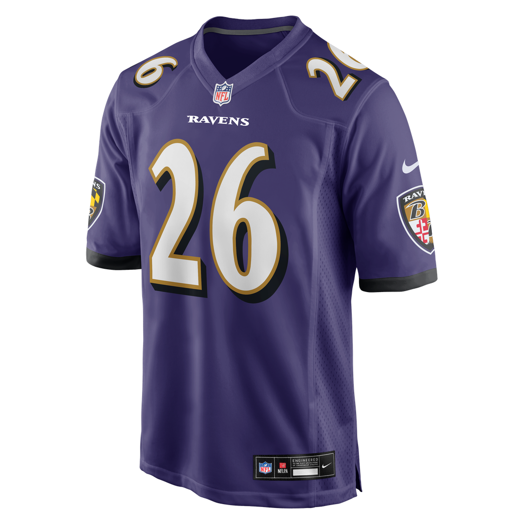 Rasheen Ali Baltimore Ravens Team Game Jersey - Purple