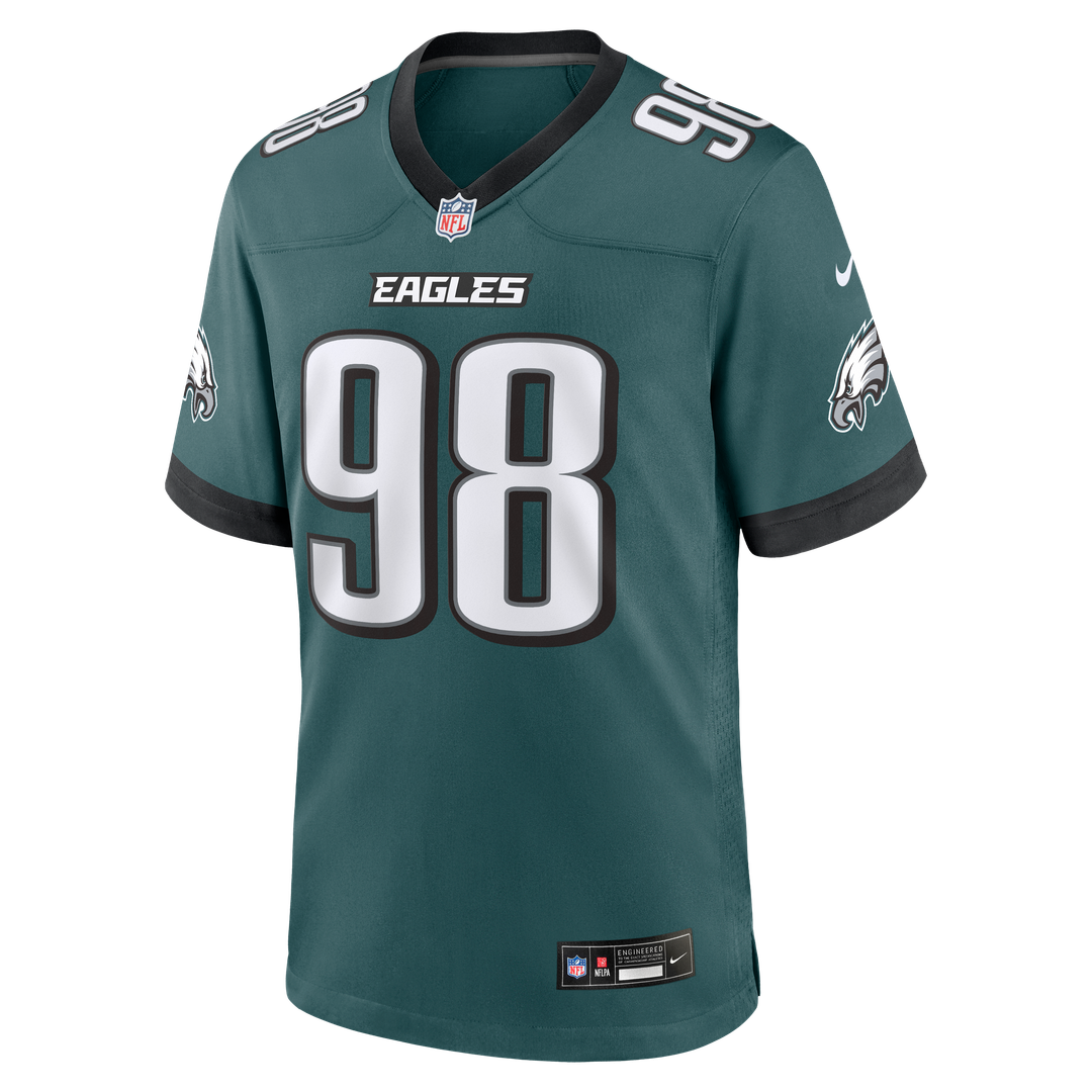 Jalen Carter Philadelphia Eagles Alternate Game Player Jersey - Black