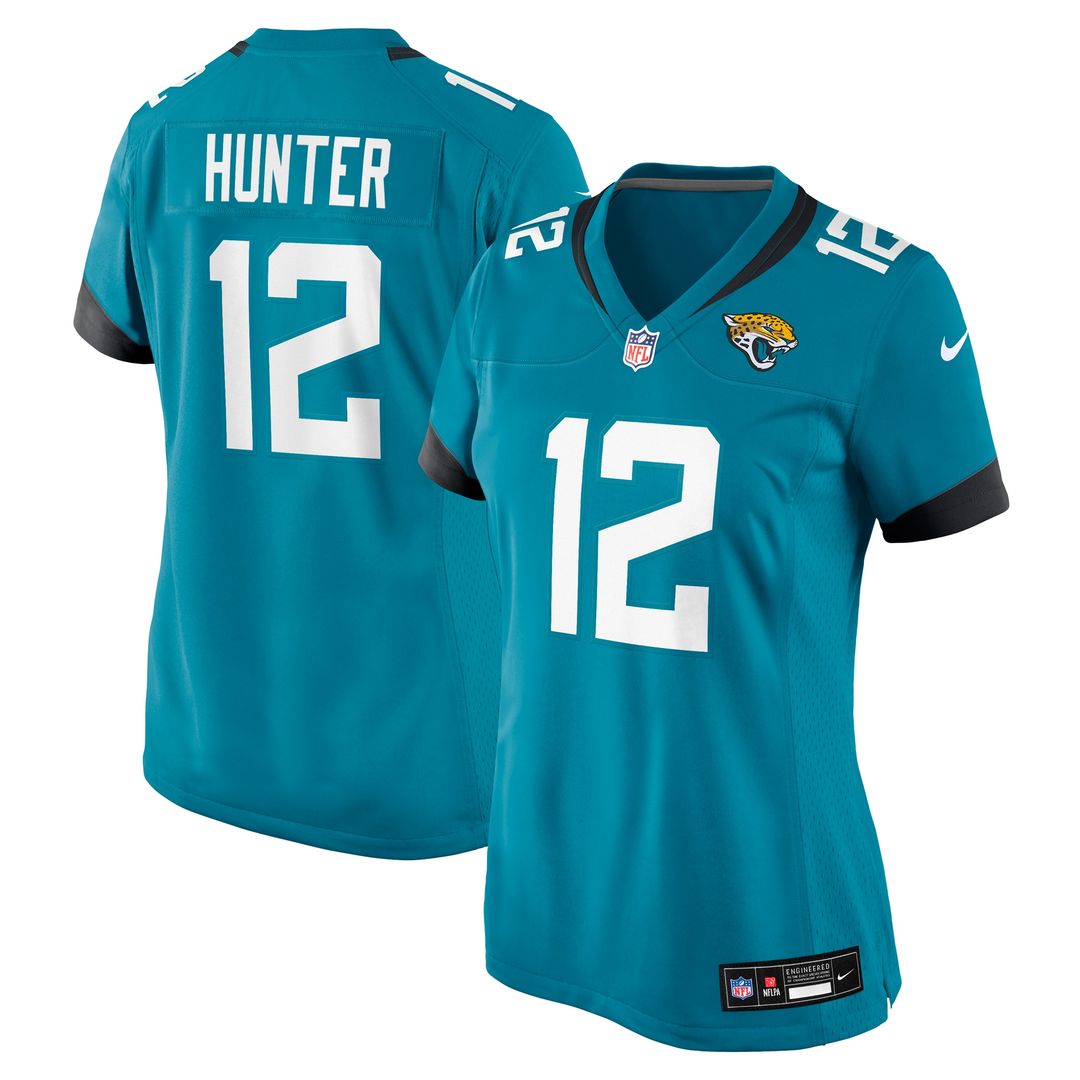 Travis Hunter Jacksonville Jaguars Women's Team Game Jersey - Teal