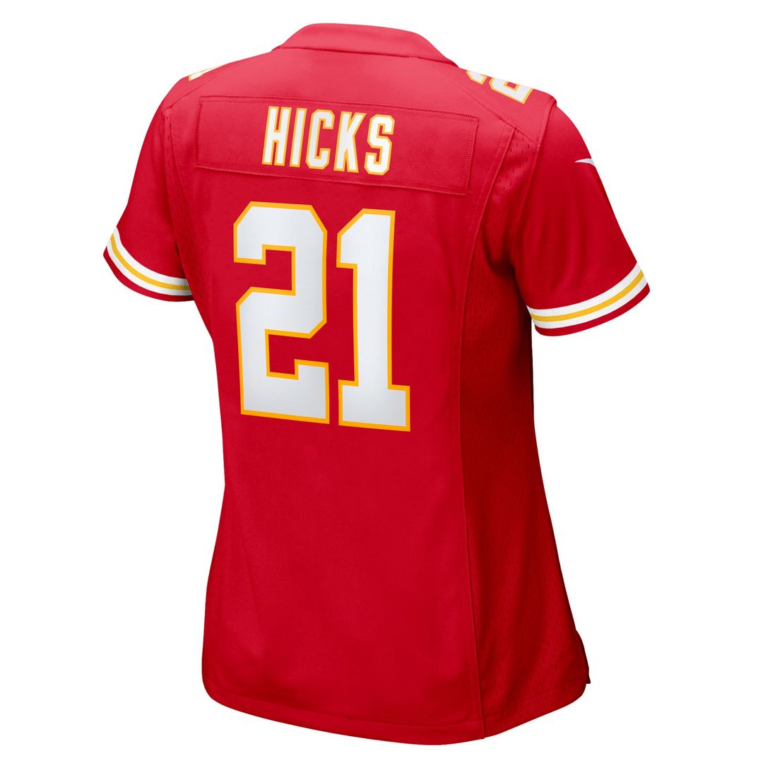 Jaden Hicks Kansas City Chiefs Women's Game Jersey - Red