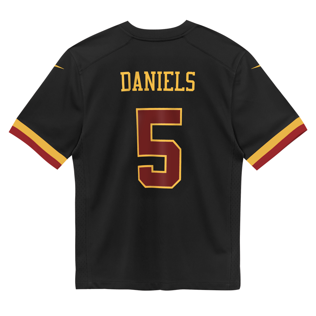 Jayden Daniels Washington Commanders Toddler Alternate Game Jersey - Black