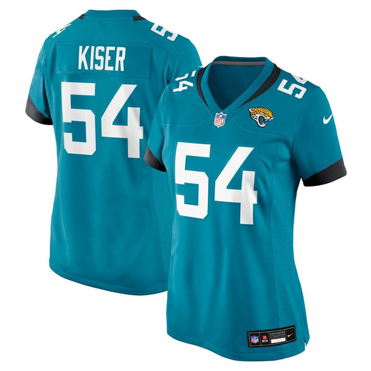 Jack Kiser Jacksonville Jaguars Women's Team Game Jersey - Teal