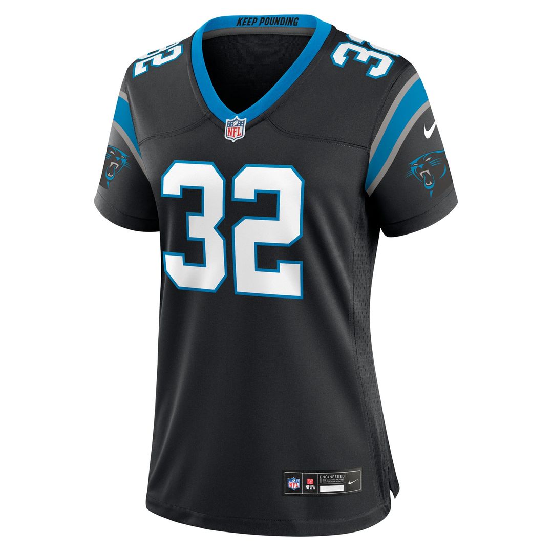 Trevin Wallace Carolina Panthers Women's Team Game Jersey - Black