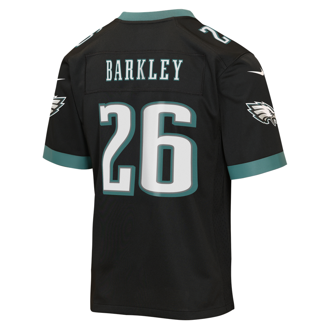 Saquon Barkley Philadelphia Eagles Youth Team Game Jersey - Midnight Green
