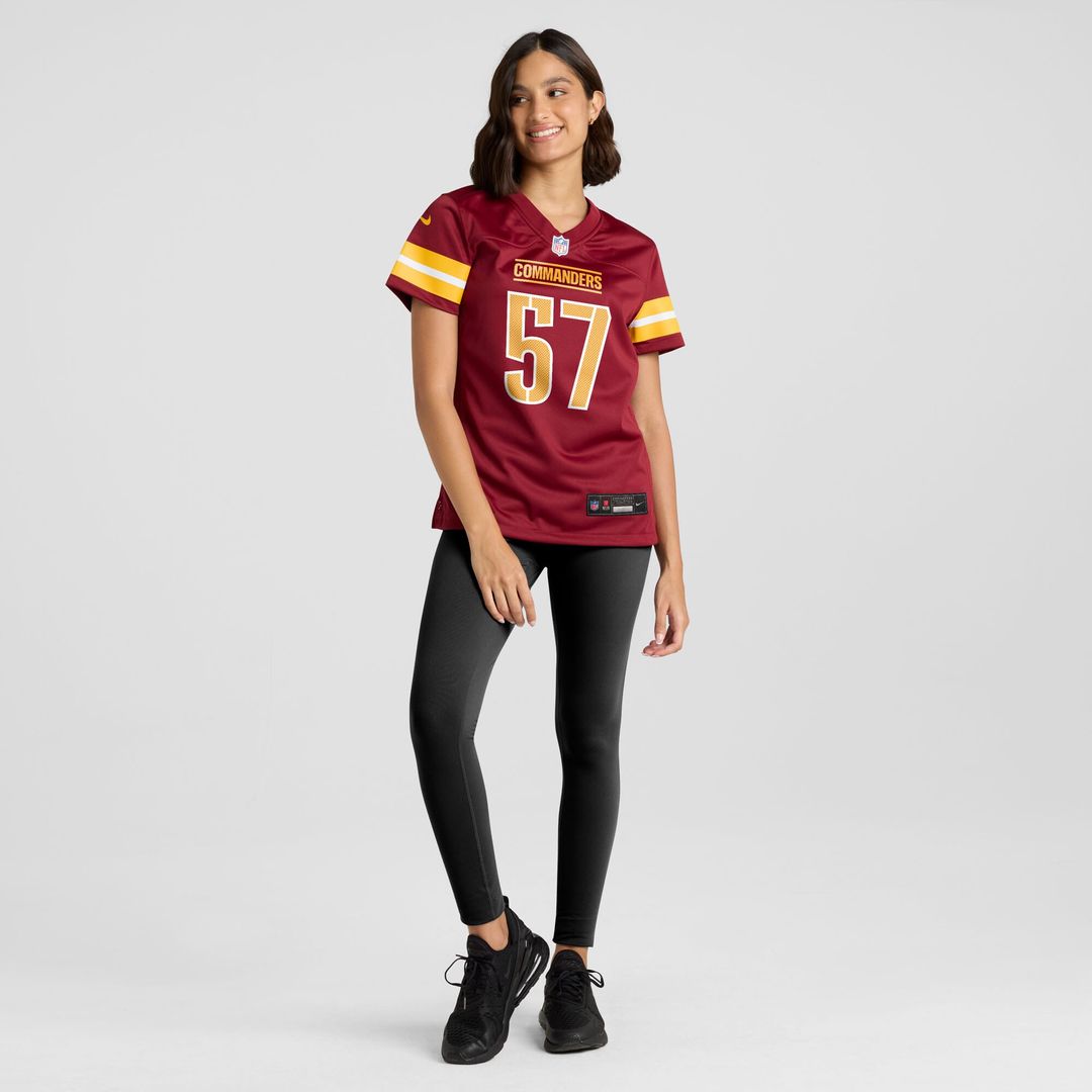 Nick Bellore Washington Commanders Women's Team Game Jersey - Burgundy