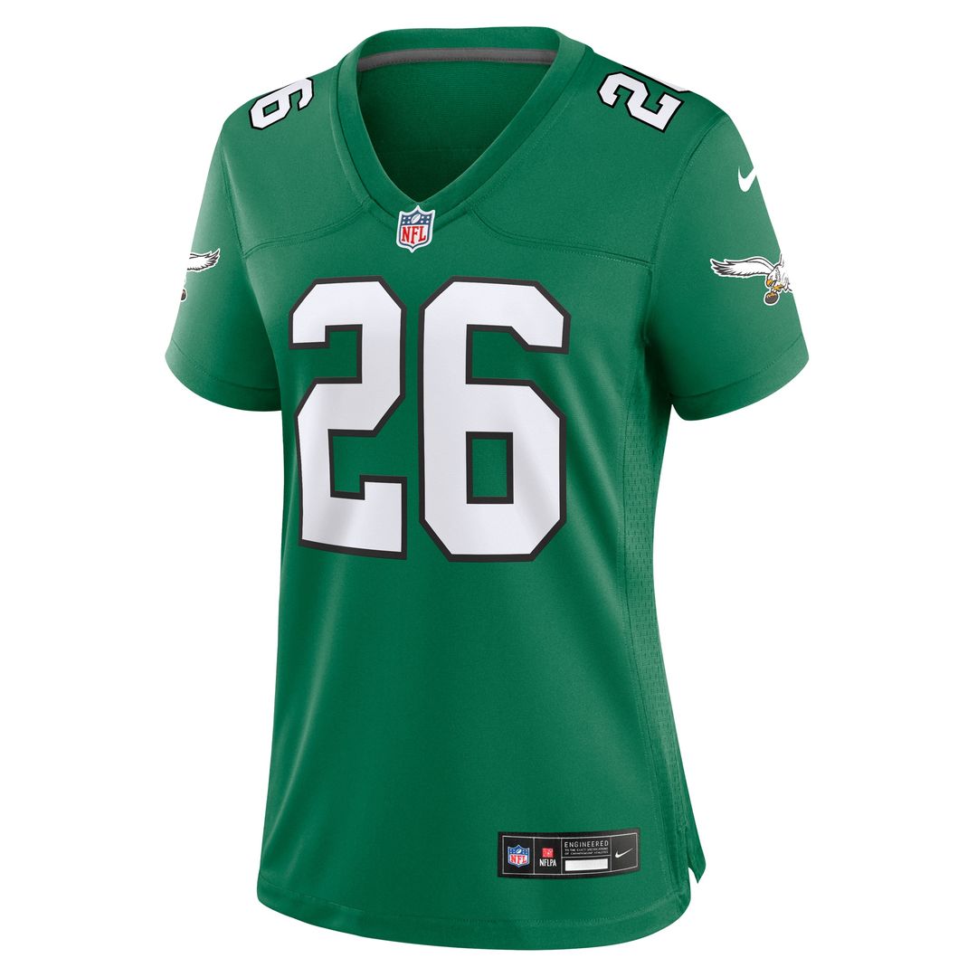 Saquon Barkley Philadelphia Eagles Women's Alternate Game Jersey - Kelly Green
