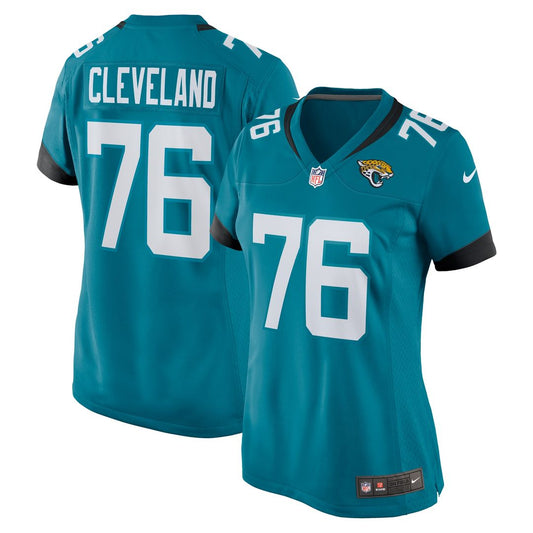 Ezra Cleveland Jacksonville Jaguars Women's Game Jersey - Teal