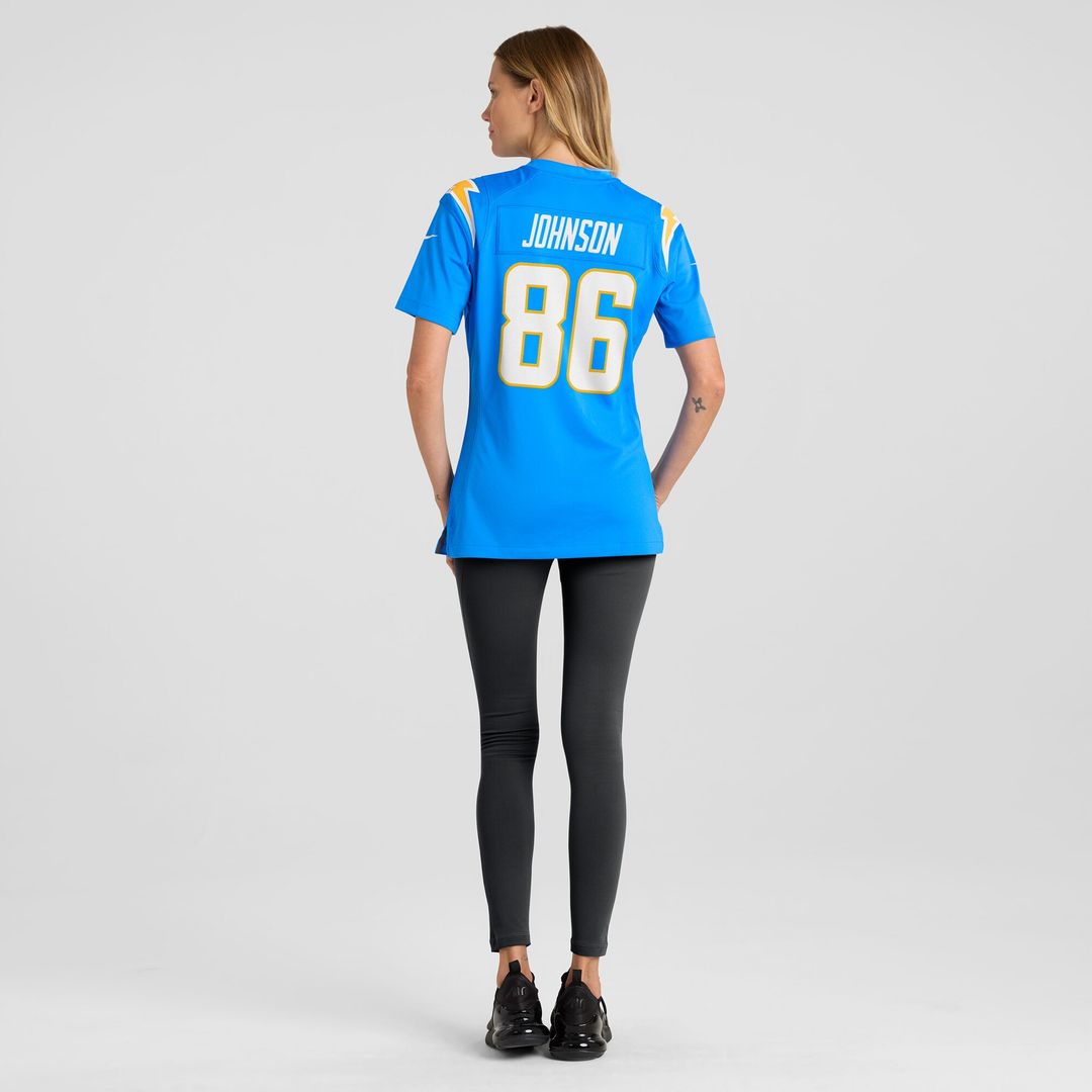 Cornelius Johnson Los Angeles Chargers Women's Game Jersey - Powder Blue