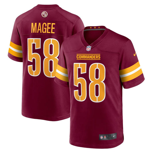 Magee Washington Commanders Game Jersey - Burgundy