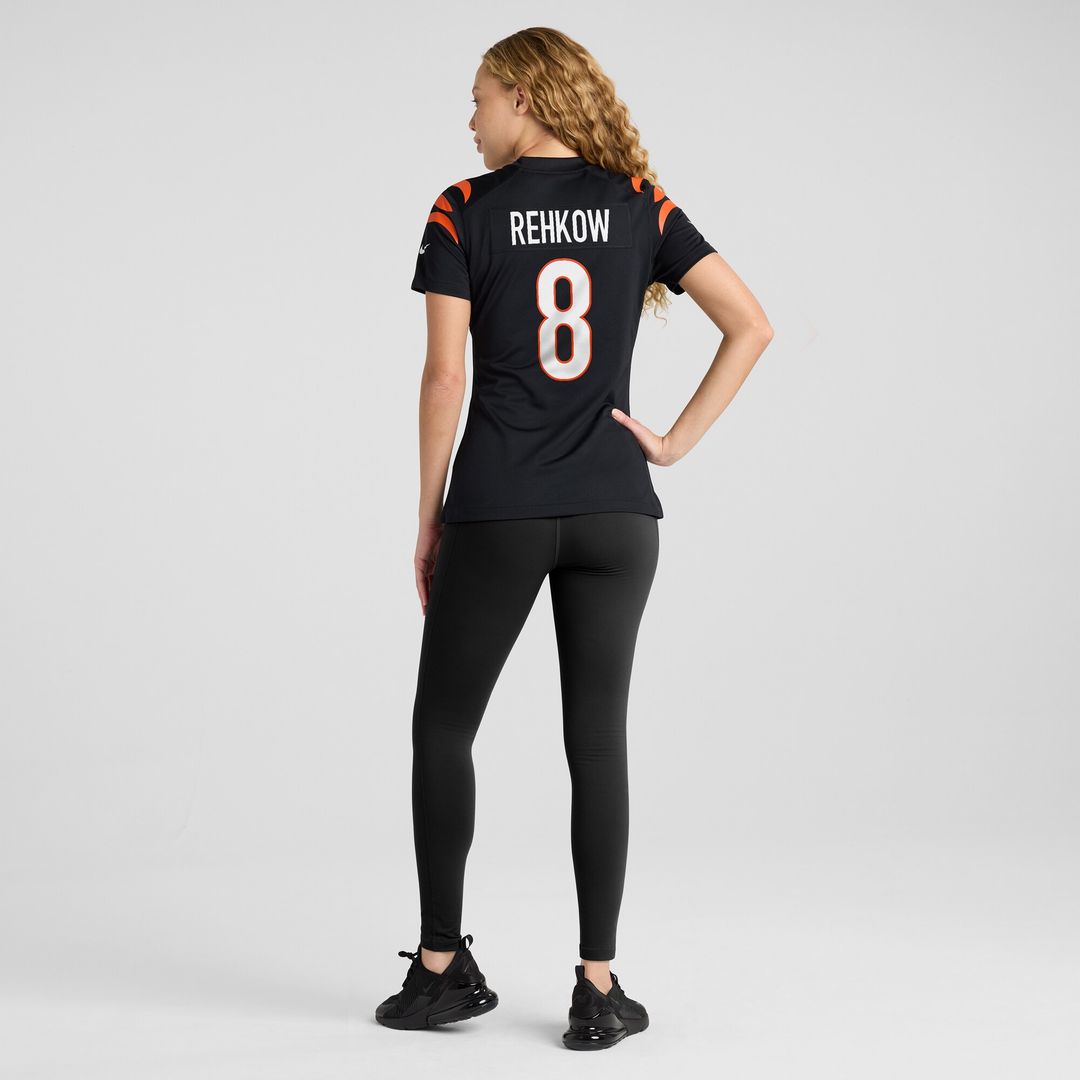 Ryan Rehkow Cincinnati Bengals Women's Game Jersey - Black