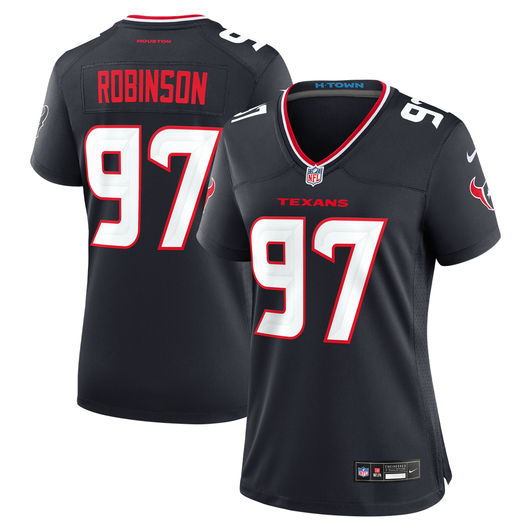 Dominique Robinson Houston Texans Women's Team Game Jersey - Navy