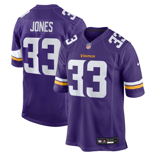 Aaron Jones Minnesota Vikings Game Player Jersey - Purple