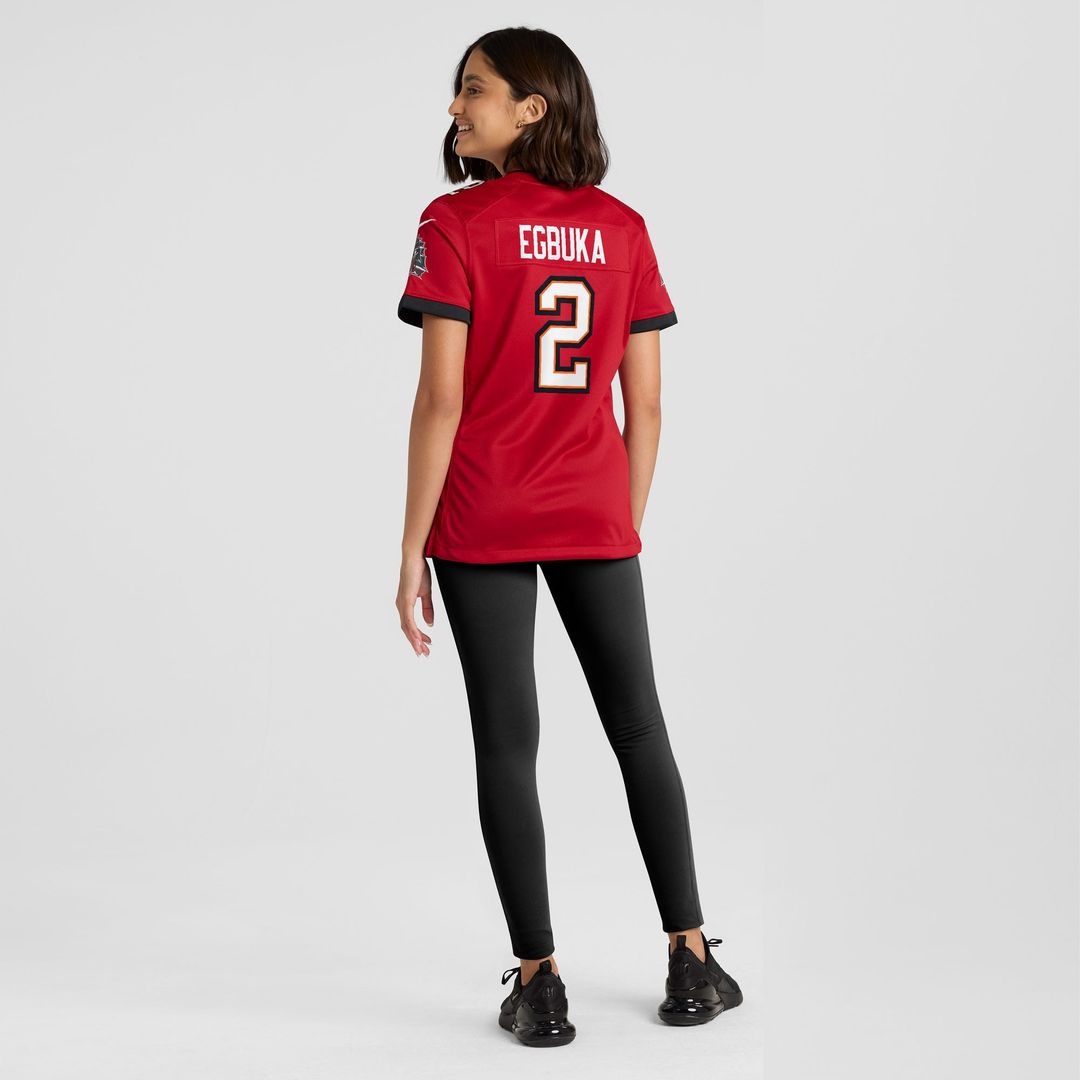 Emeka Egbuka Tampa Bay Buccaneers Women's Team Game Jersey - Red