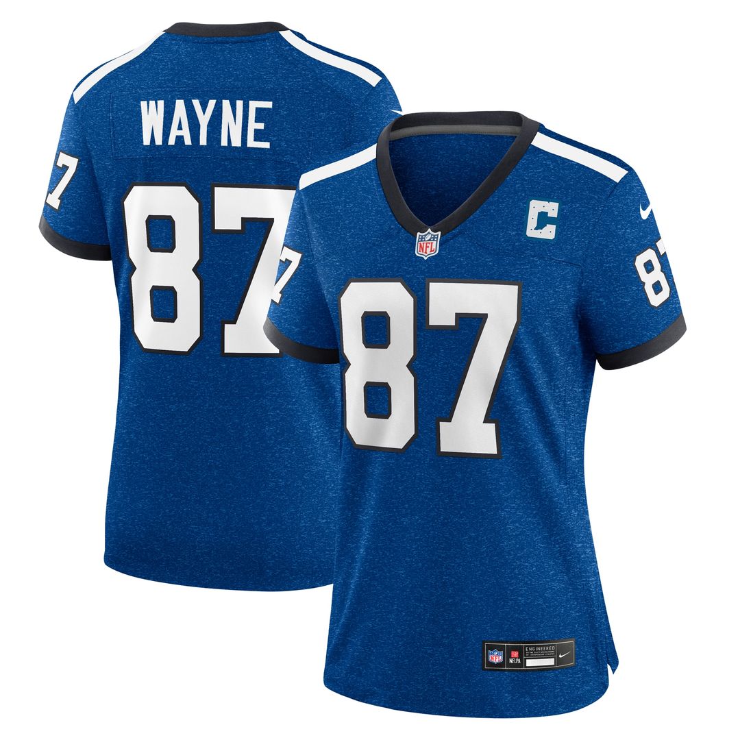Reggie Wayne Indianapolis Colts Women's Retired Player Game Jersey - Royal
