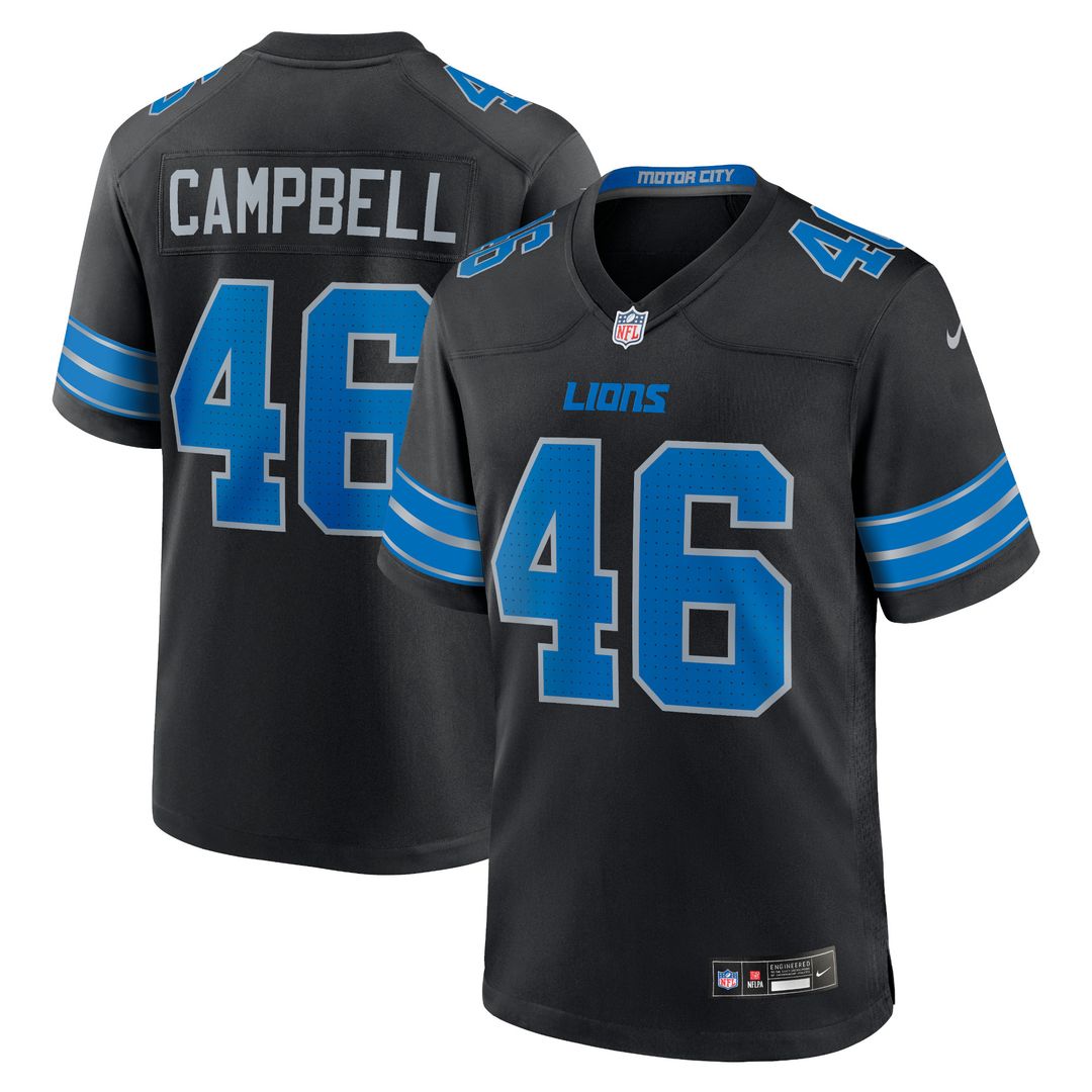 Jack Campbell Detroit Lions Game Jersey - Blue