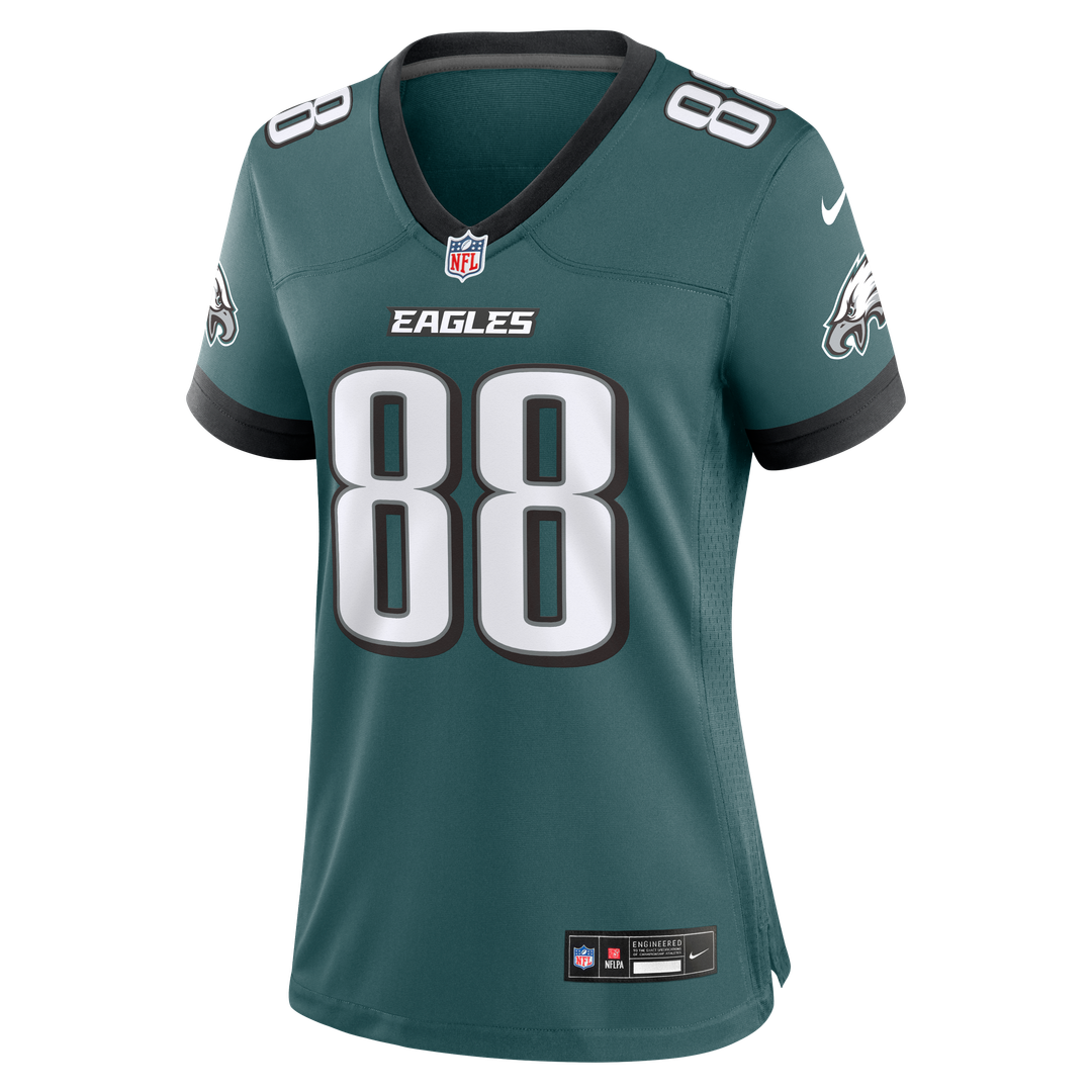 Dallas Goedert Philadelphia Eagles Women's Team Game Jersey - Midnight Green