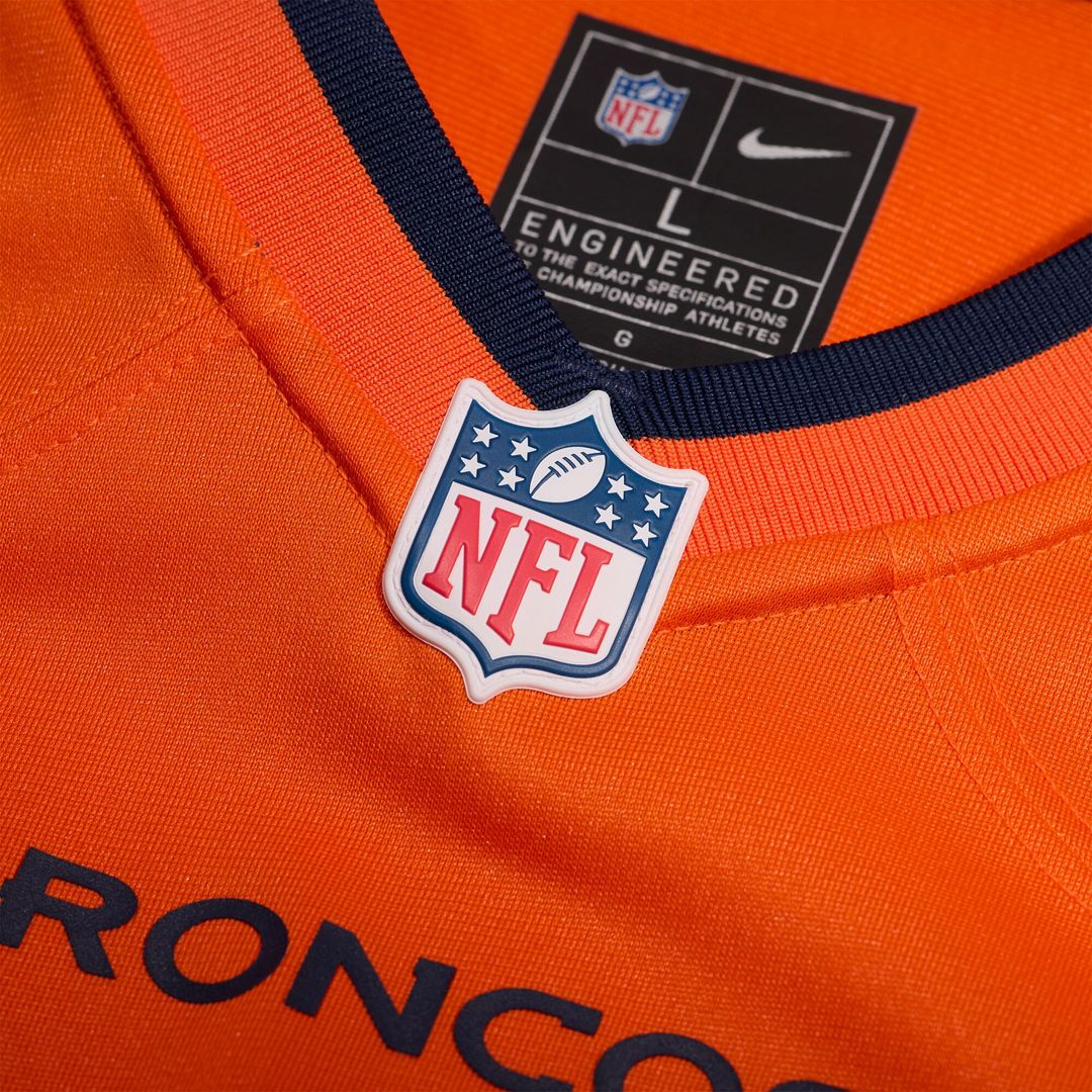 Tyler Badie Denver Broncos Team Game Jersey - Orange