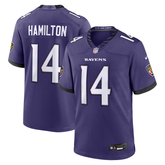 Kyle Hamilton Baltimore Ravens Team Game Jersey - Purple
