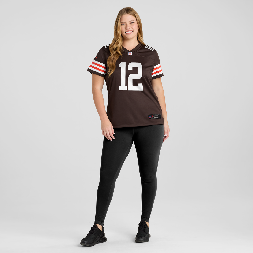 Denzel Boston Cleveland Browns Women's Team Game Jersey - Brown