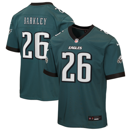 Saquon Barkley Philadelphia Eagles Youth Team Game Jersey - Midnight Green