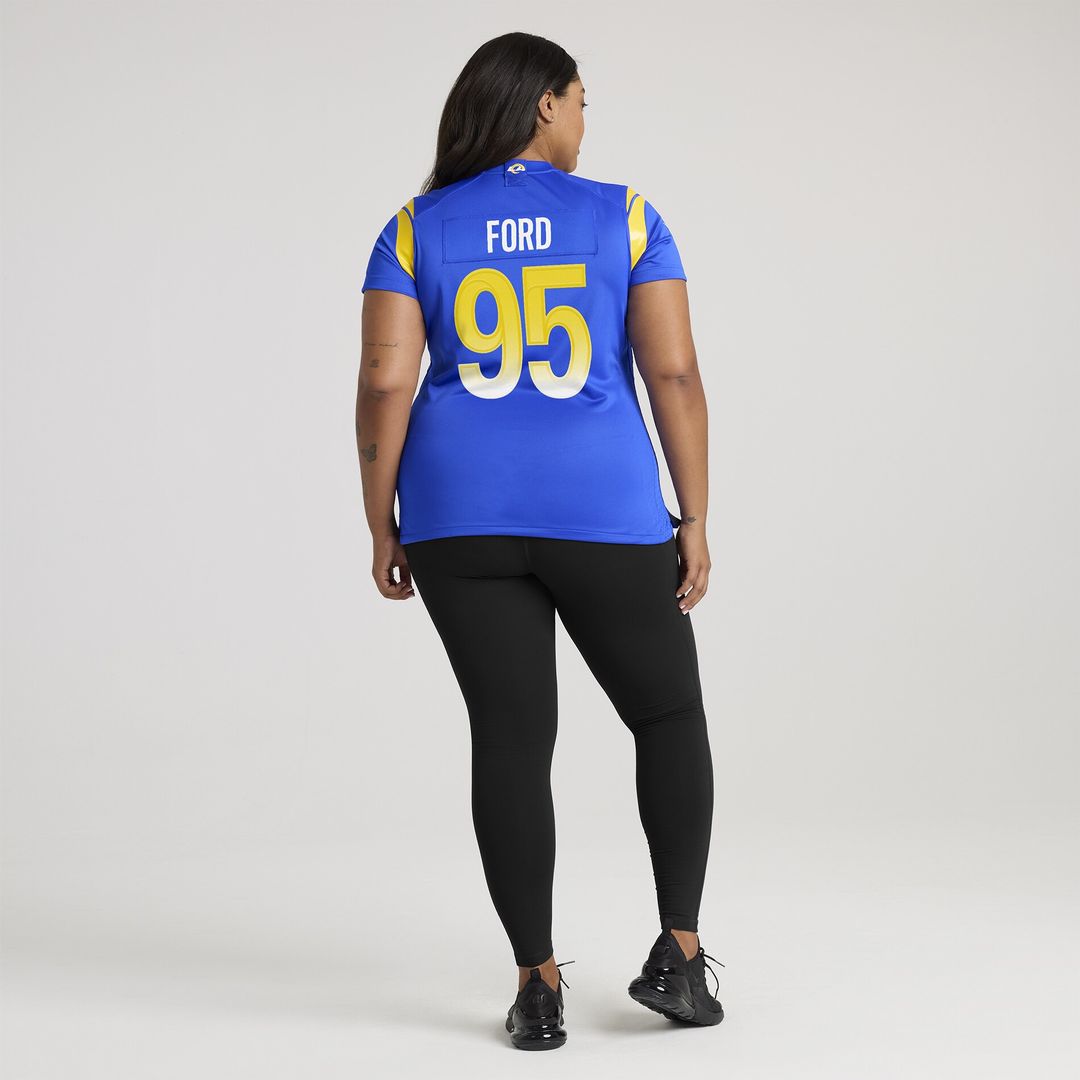 Poona Ford Los Angeles Rams Women's Team Game Jersey - Royal