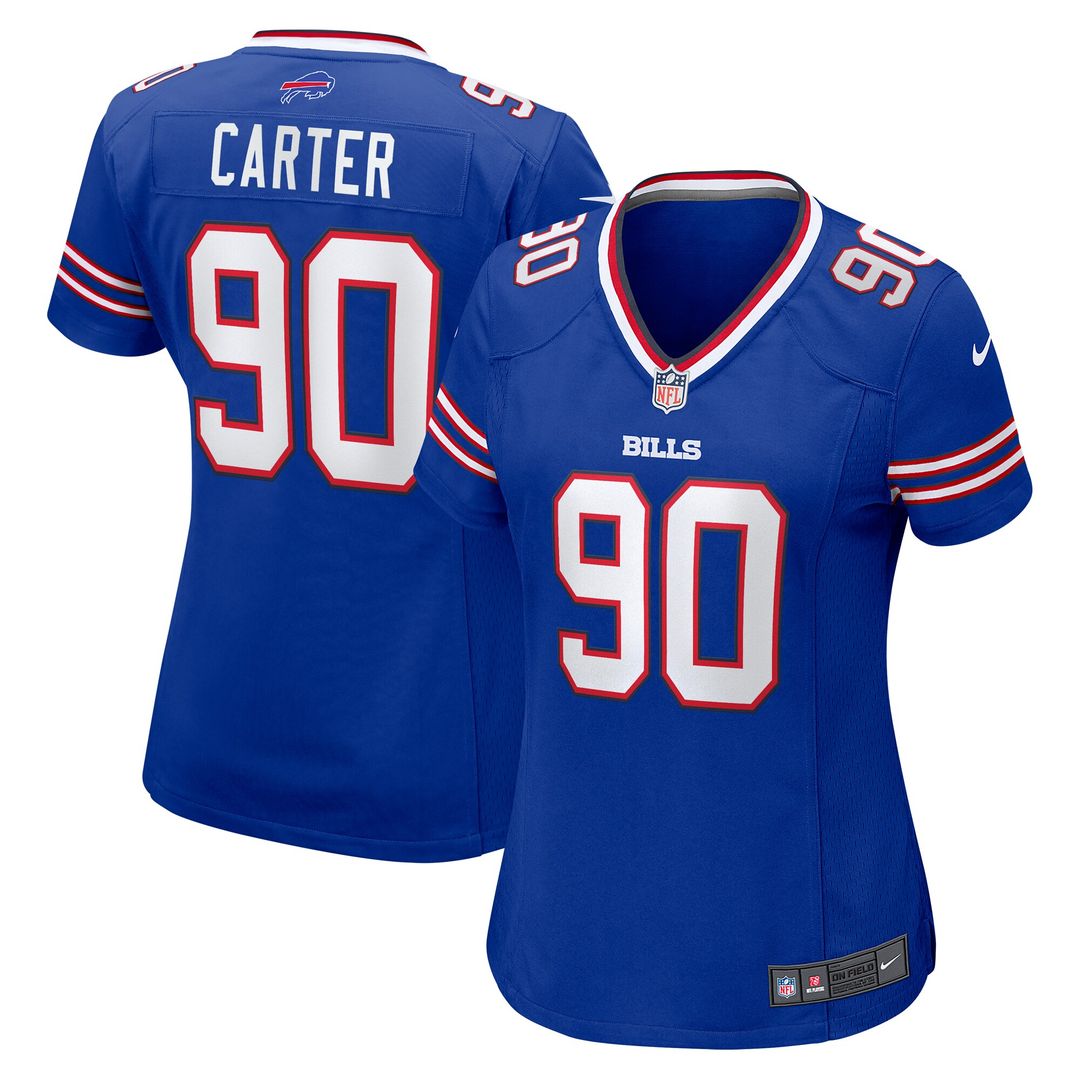 DeWayne Carter Buffalo Bills Women's Game Jersey - Royal