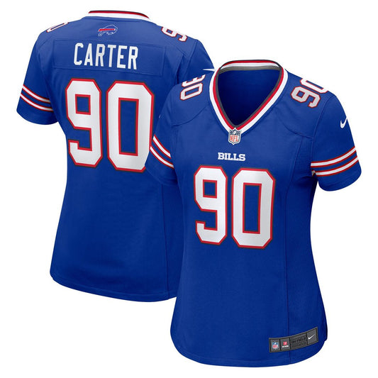 DeWayne Carter Buffalo Bills Women's Game Jersey - Royal