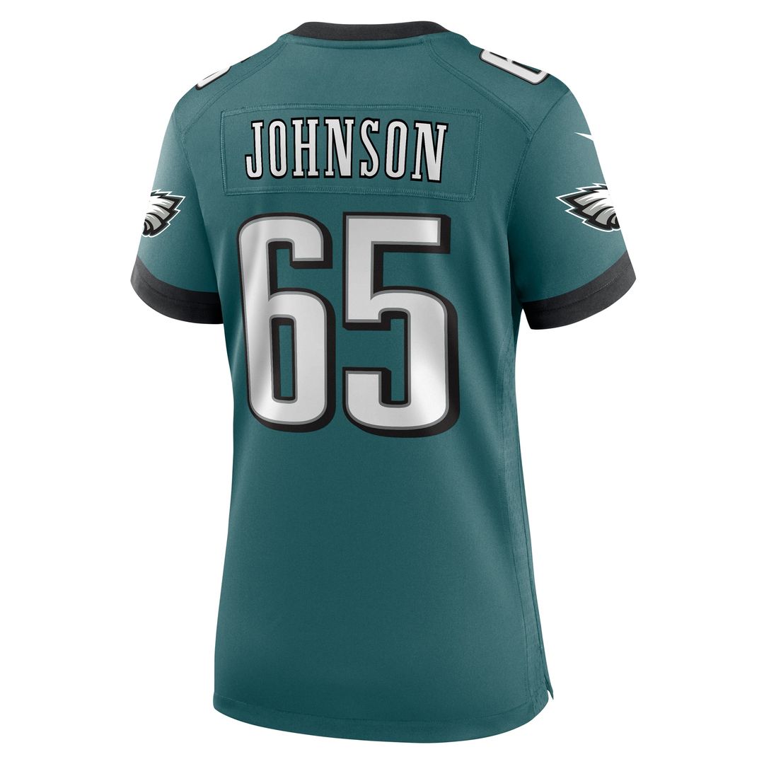 Lane Johnson Philadelphia Eagles Women's Team Game Jersey - Midnight Green