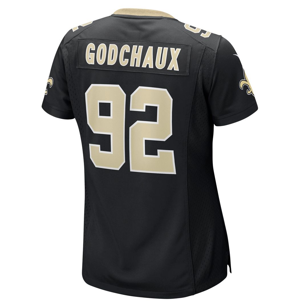 Davon Godchaux New Orleans Saints Women's Team Game Jersey - Black