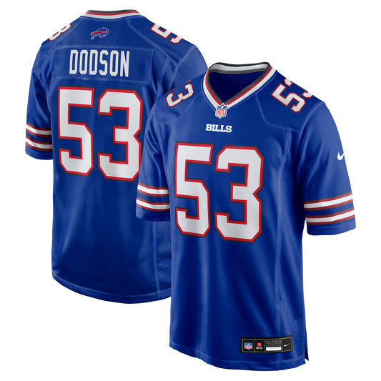 Tyrel Dodson Buffalo Bills Game Player Jersey - Royal