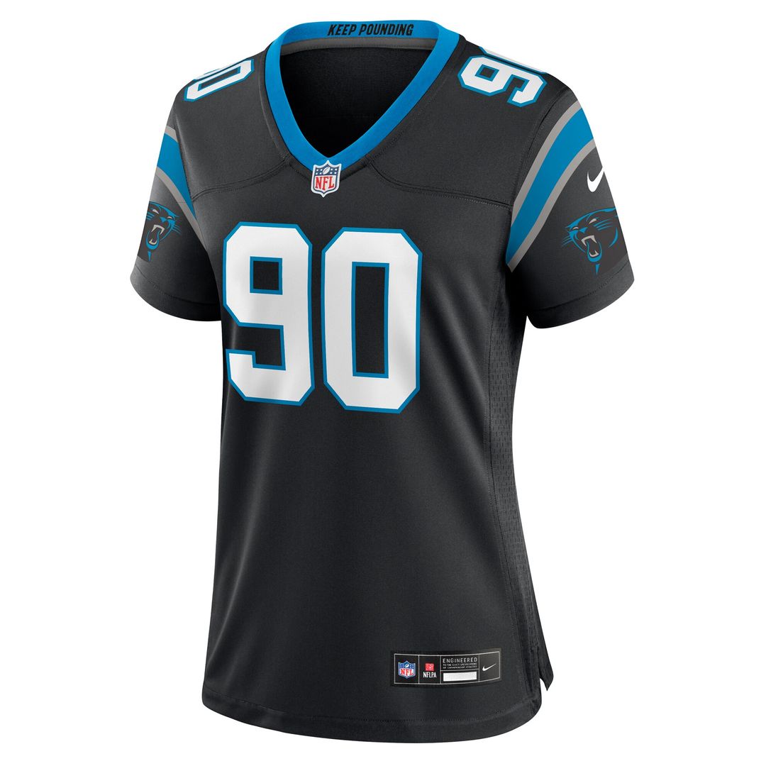 Julius Peppers Carolina Panthers Women's Retired Player Game Jersey - Black