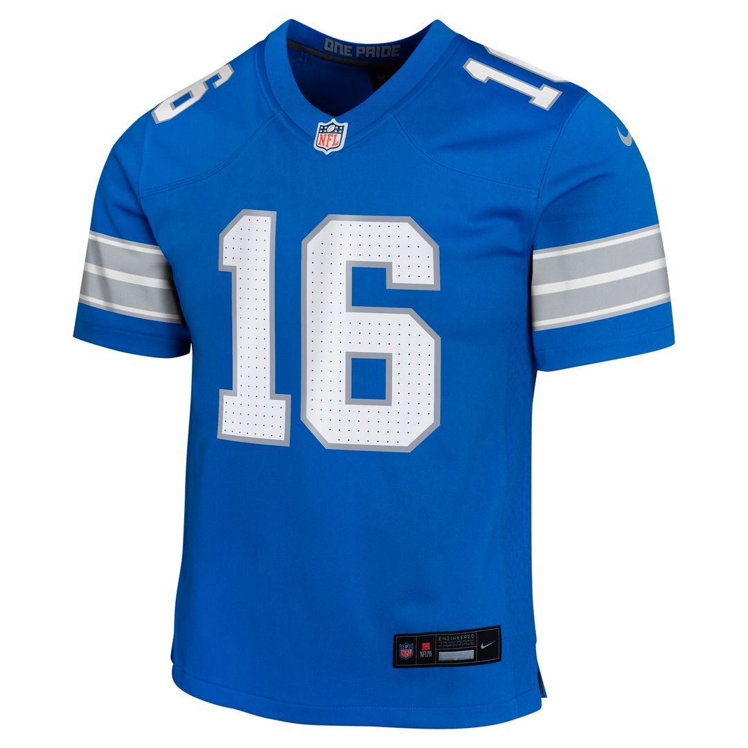 Jared Goff Detroit Lions Youth Game Jersey - Black