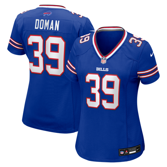 Tommy Doman Buffalo Bills Women's Team Game Jersey - Royal